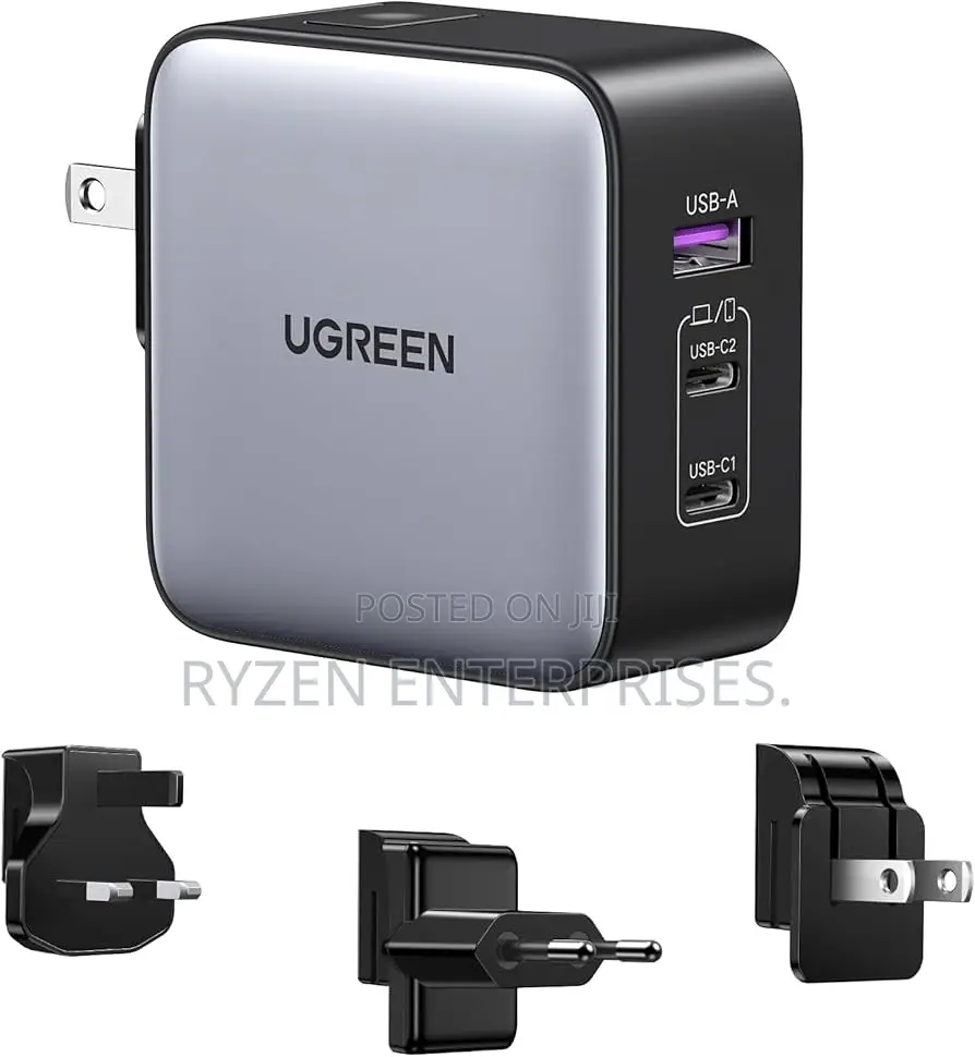 Ugreen Nexode Pro 65w 3-port Fast Charger +1.5m 100w Cable