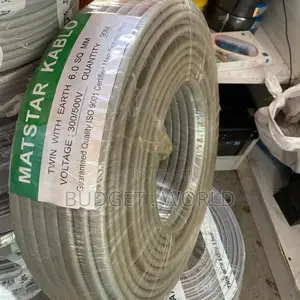 6.0 Mm ~Twin With Earth 90 M Cable Roll. 3 Core Matstar Wire