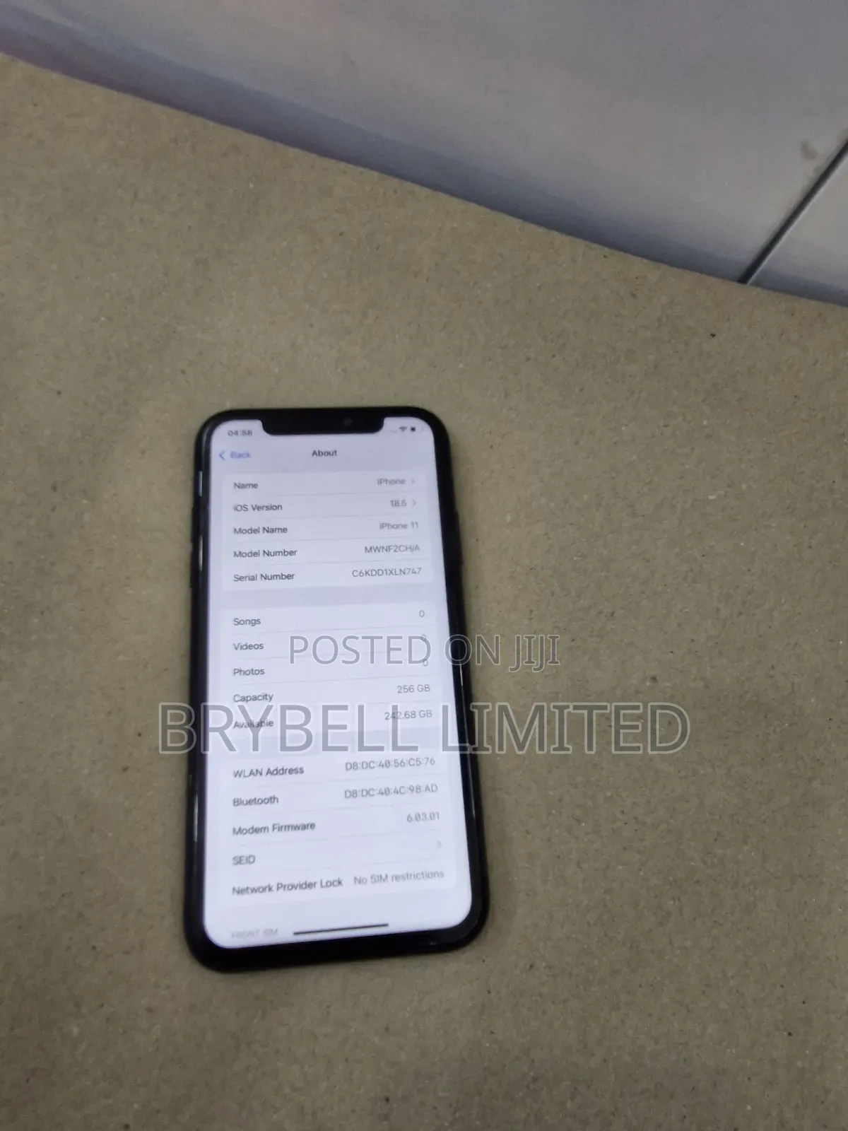 Apple iPhone 11 256 GB Black