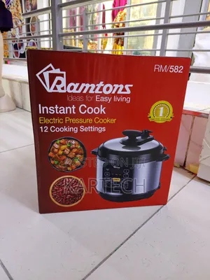 Ramtons 6 LTRS Rm/582 Electric Pressure Cooker 220–240 V