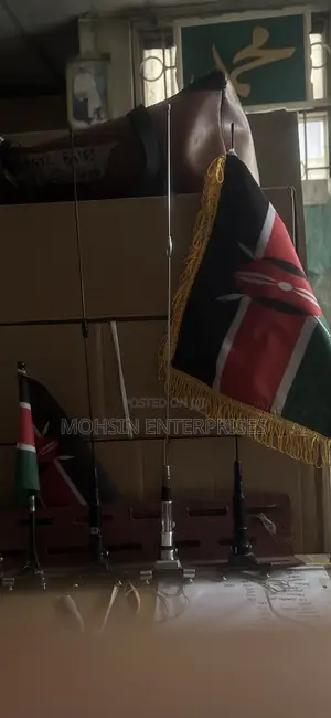 Metallic Car Flag Stand With Screws To Hold Strong