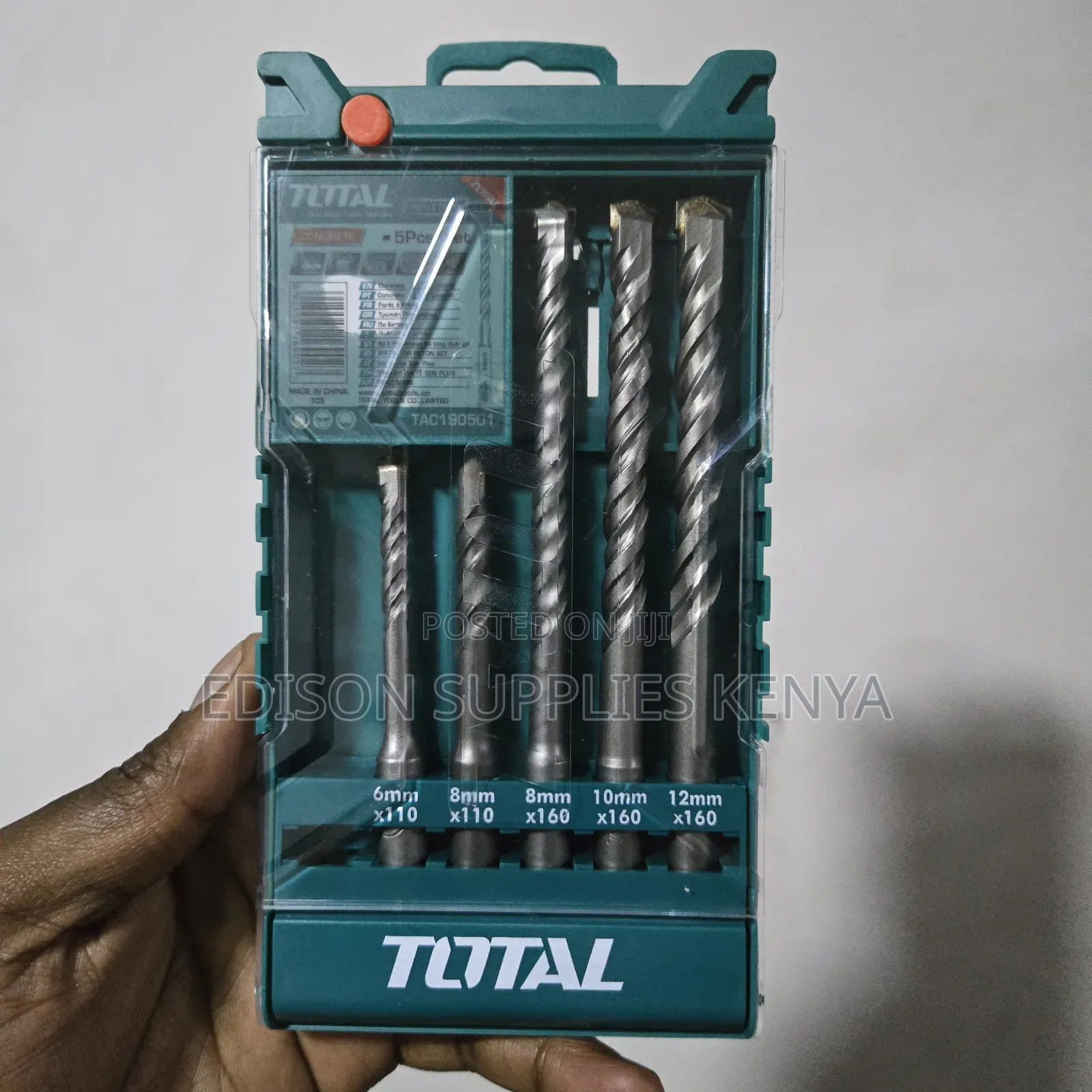 Total Hammer Drill Bits Set Concrete SDS Plus Drill Premium
