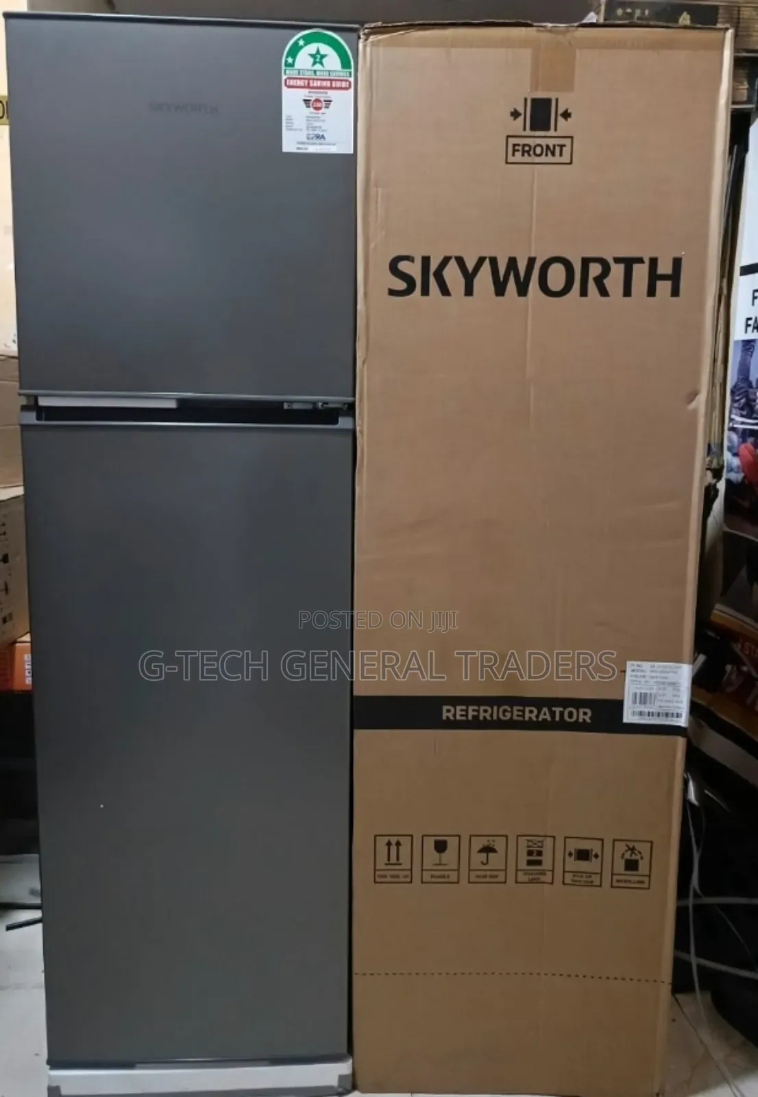 Skyworth 158l Double Door Direct Cool Refrigerator