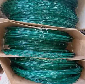 Double Coated Galvanised Razor Wire (Green)