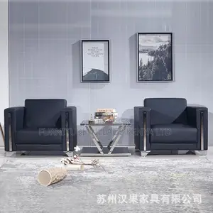 Office Sofa: Modern Office Five Seat Executive Team Sofa Set