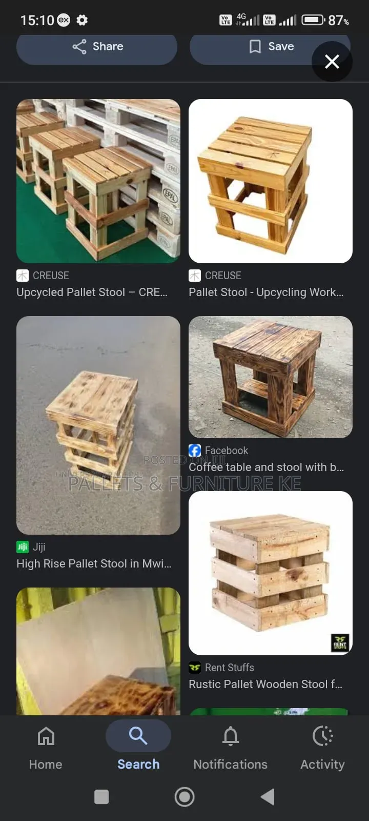 Pallets Stool