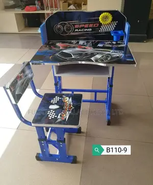 Kid's Desk: Modern Kid Study Desk With Storage (Set)