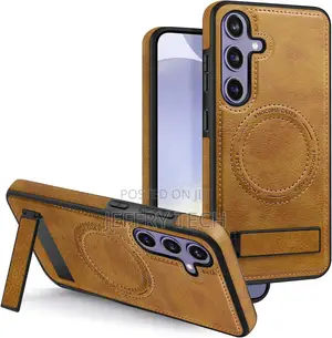 Newhalper Samsung Galaxy S24 Plus Case Leather With Magsafe