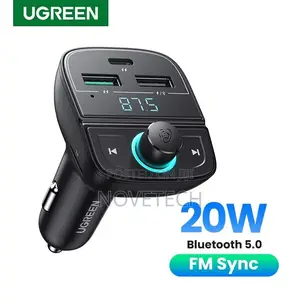 Green Bluetooth Car Charger(5.0+Pd+Qc3.0+Usb Flash Drive+Tf)