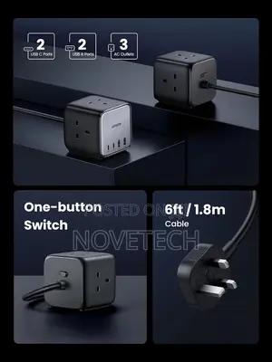 Ugreen 65w Power Strip Extension Usb C Plug 7-in-1 Port