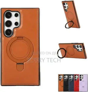 Warmwhisper Galaxy S22 Ultra Leather Case With Magnetic Sand