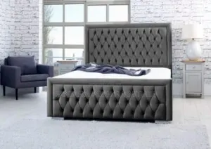 5x6 Plush Velvet Chester Bed - Order Now