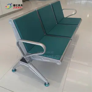 Benches: Office Home Airport Steel Visitor Bench 3-Link