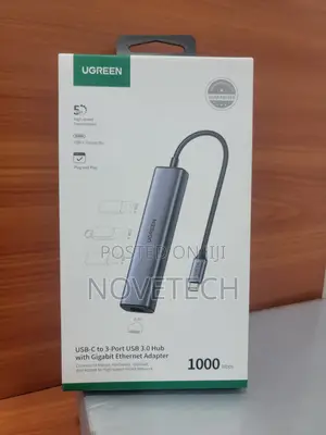 Ugreen Usb C Type C to 3 Port Usb Gigabit Ethernet Adapter