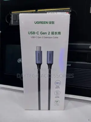 Ugreen Usb-C Gen2 Extension Cable the Cable Supports 100w/5a
