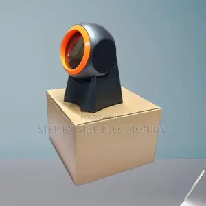 Plug and Play 1d/2d Desktop Round Usb Wired Barcode Scanner