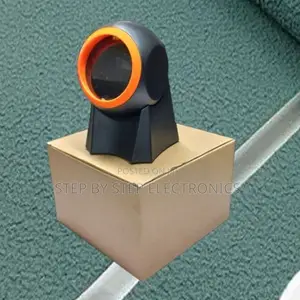 Supermarkets 1d/2d Desktop Round Usb Wired Barcode Scanner