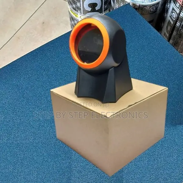 Powerful Decoding Chip 2d Desktop Round Barcode Scanner