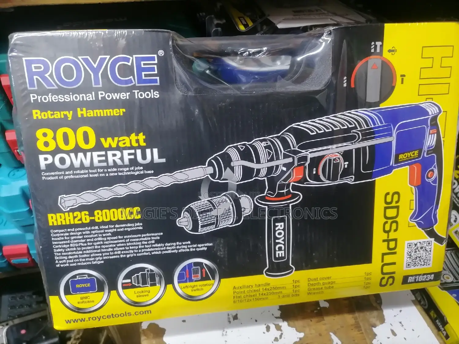 Mostly Available 800w Royce Rotary Hammer