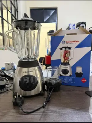 Electromate 1.5ltr Powerful 2 in 1 Blender With Glass Jar