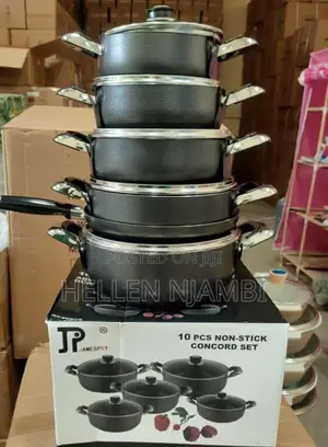 Black James Pot 10pcs Cookware Set - Non Stick