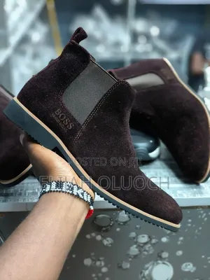 Boss Suede Leather Italian Boots