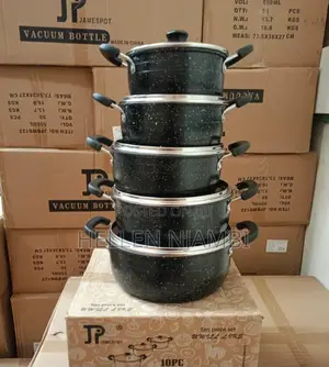 James Pot Black 10pcs Cookware Set (Wove)