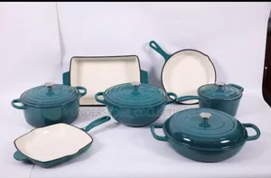 Blue Heavy German 11pcs Cast Iron Cookware