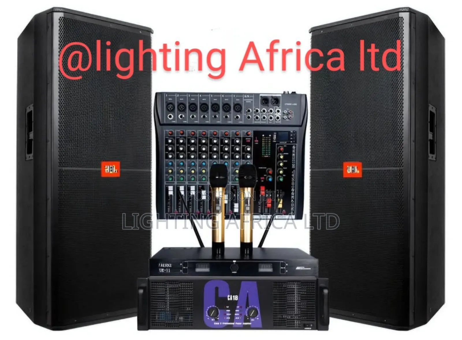 12 Channels Plain Mixer + Crest Audio Ca12 (2)Full Range JBL