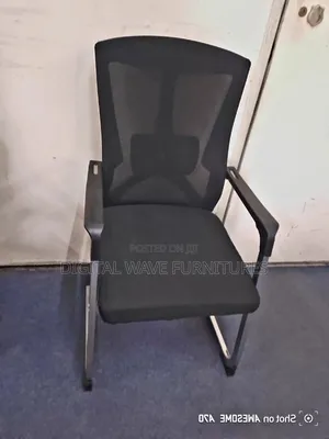 Quality Black Ergonomic Mesh Visitor Seat Kf5