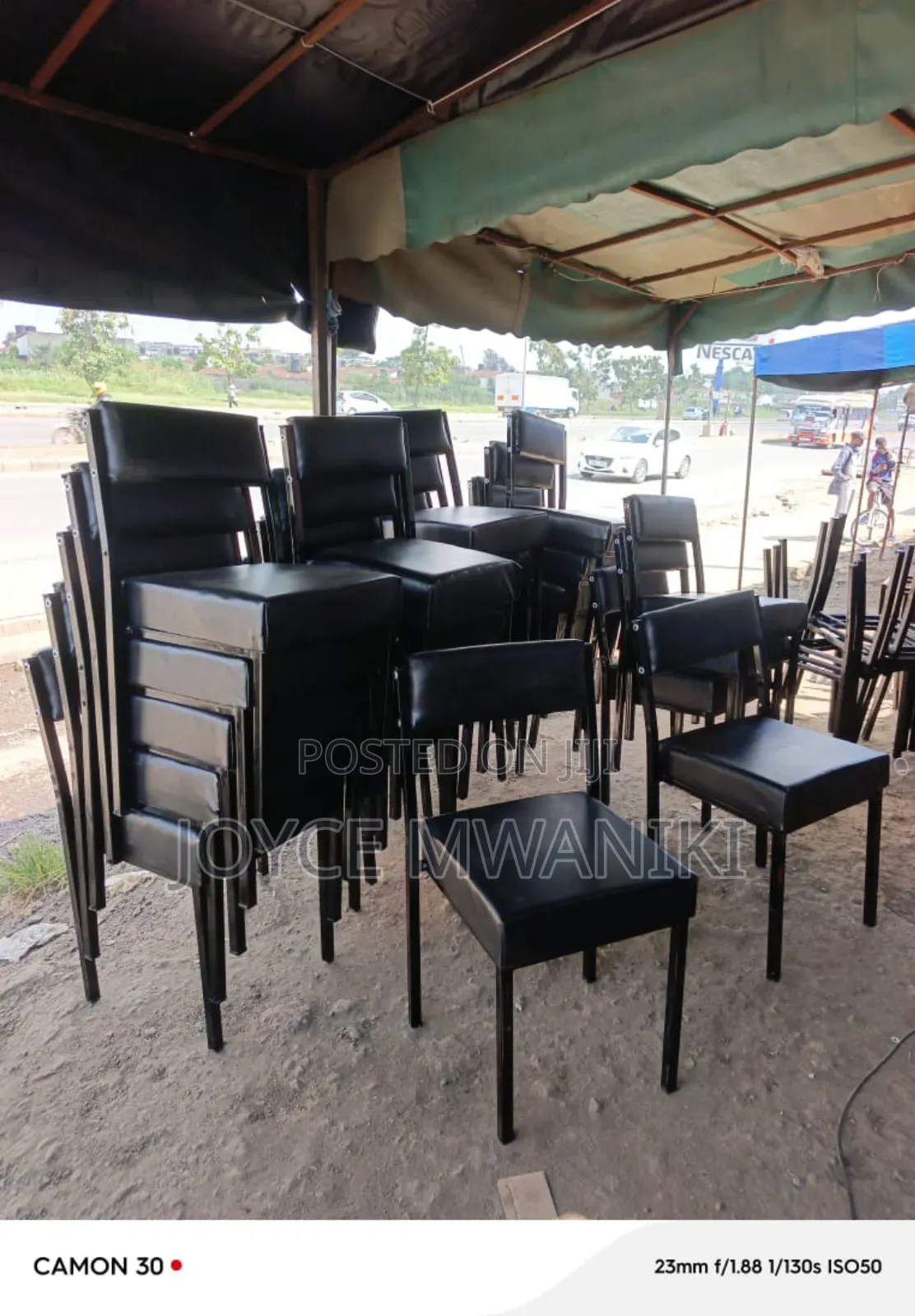 Caterina Leather Black Chairs or Office Chairs
