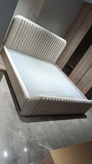 5*6 Chester Bed in Beige Fabric - Limited Stock