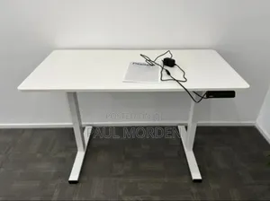 Electric Height White Computer Table