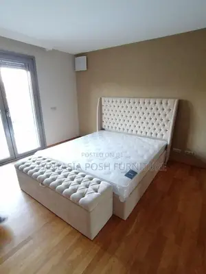 5*6 Lux Chester Bed + Storage Bench - Pay on Dleivery