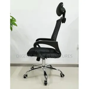 Headrest Mesh Office Chair Black Aq9