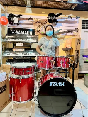Tama 5 Piece Complete Drum Set System Top Quality for School Church.