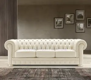 Classic 3-Seater Chester in Cream White