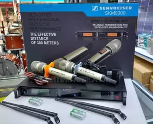 Original Sennheiser 300 Meters Dual Wireless Top Quality Microphone