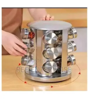 Brand New 12pcs Rotating Spice Rack Now Available