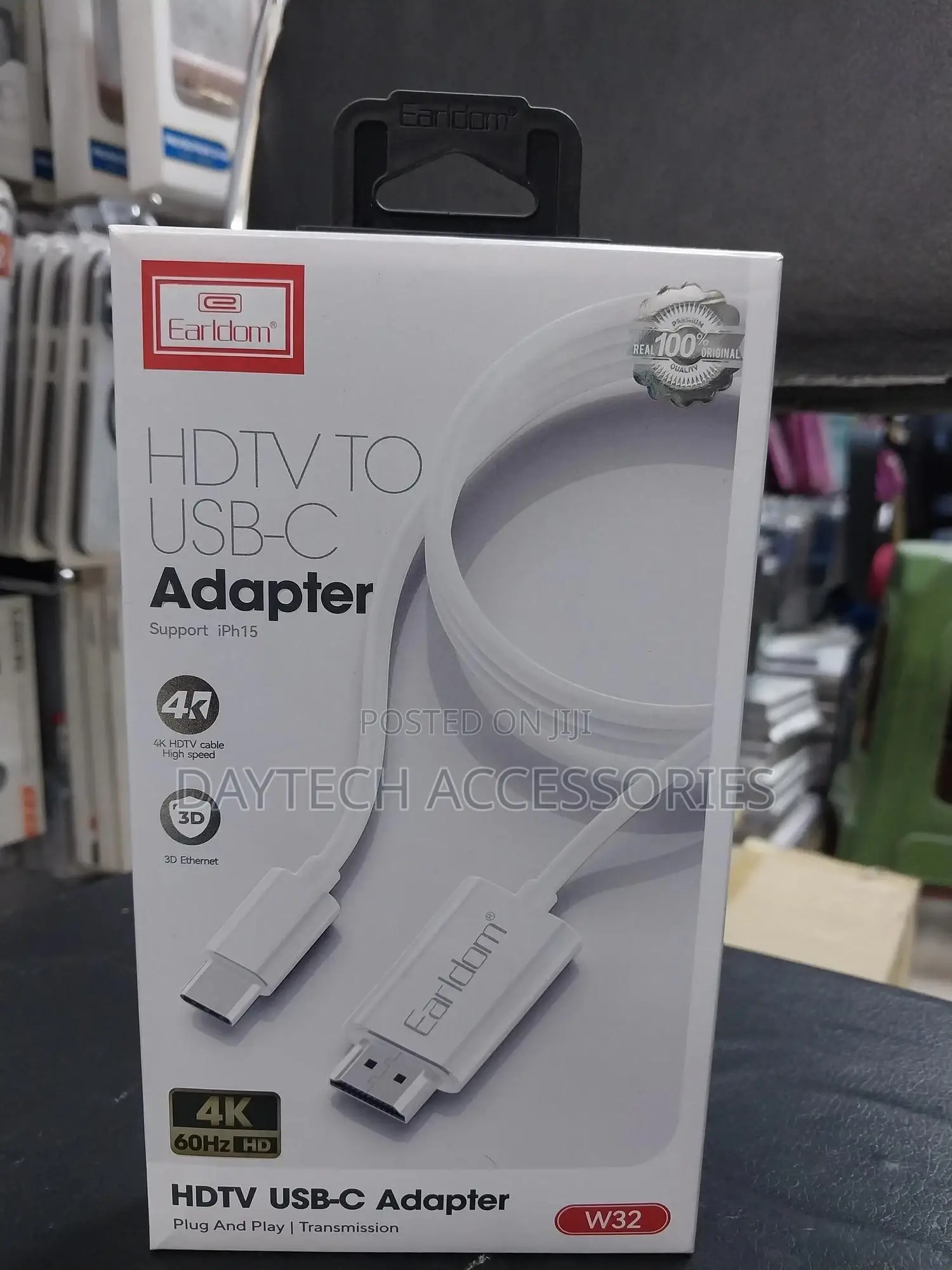 Cable Earldom Et-W32 Type-C to Hdmi 2m White