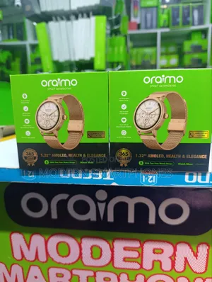 Oraimo Watch Muse 1.32” Amoled Ip68 Smart Watch
+ 1 Straps