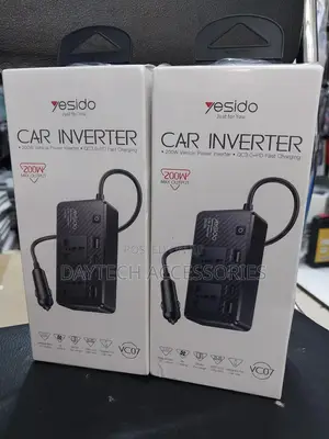 Yesido 200w High Power Car Inverter Fast Charging Adapter