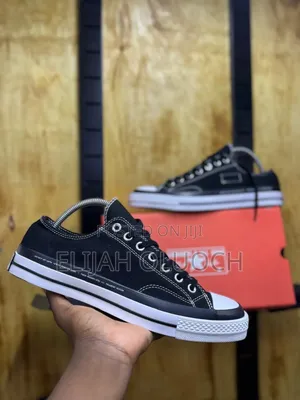 Black Double Sole Converse