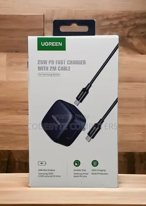 Ugreen Usb-c 25w Pd Charger With C-c 2m Cable