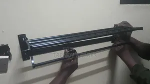 Black Metallic 55cm Bathroom Towels Rack