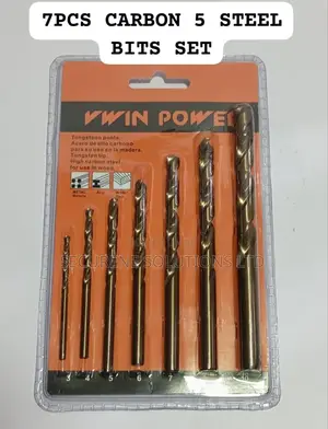 7-Piece Carbon Steel Drill Bit Set,