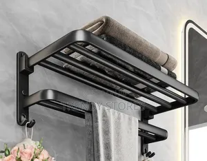 ✔ *Bathroom Wall Mounted Towel Rack Accessory With Hooks.