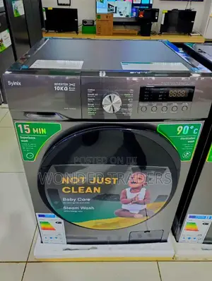 Syinix Front Load Washing Machine 10kg Wash and Spin.