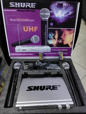 Wireless Microphone Shure Twin Channel Sh 500