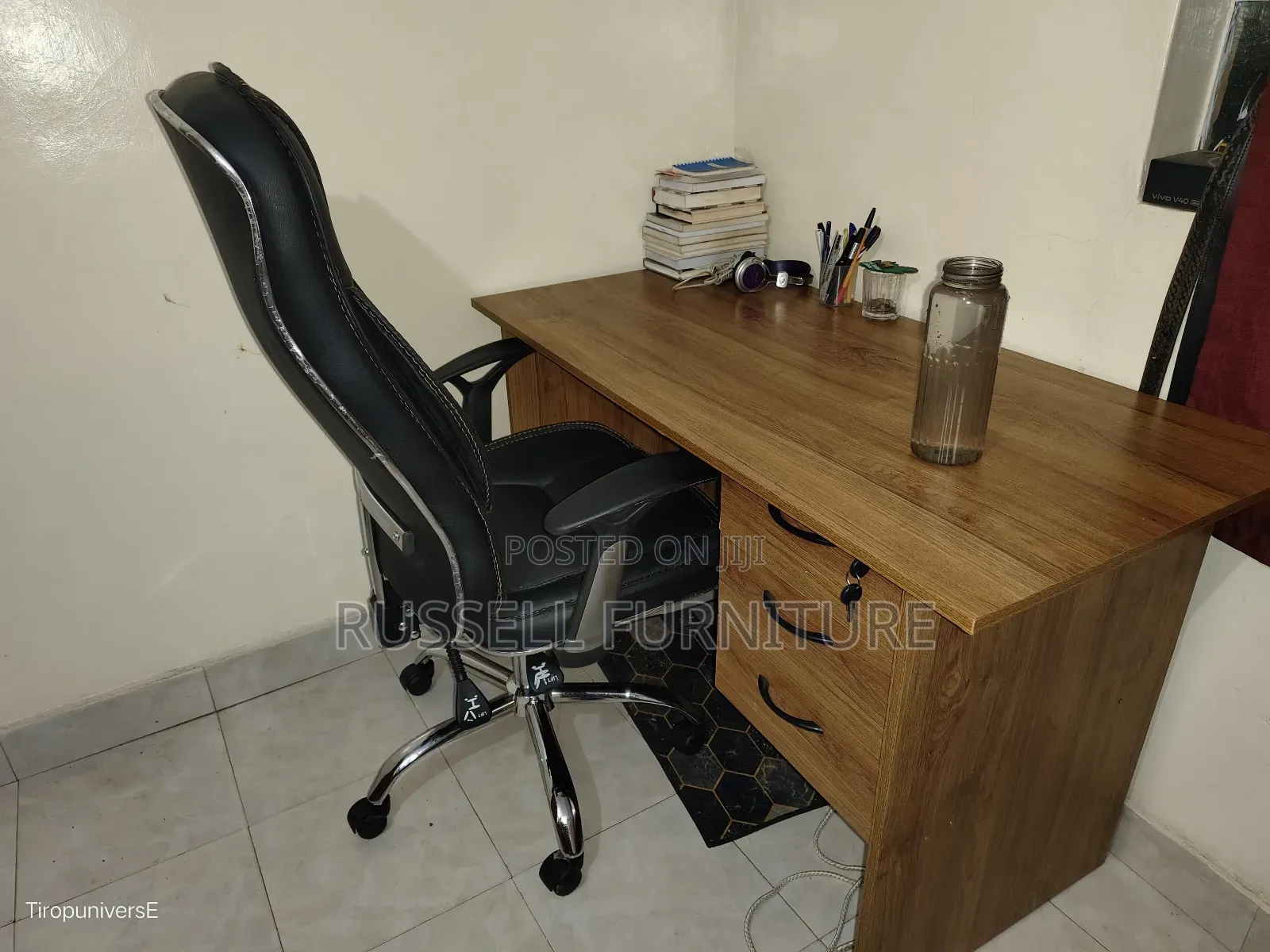 Leather Chair and Study Table Available